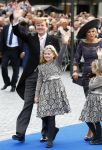 Apeldoorn 5 oktober 2013
Zijne Koninklijke Hoogheid Prins Jaime de Bourbon de Parme en Viktï¿½ria Cservenyï¿½k trouwen in de kerk onze lieve vrouwe ten hemelopneming in Apeldoorn. Koning Willem Alexander Koningin Maxima en de prinsessen Amalia Alexia en Ariane
