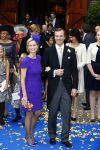 Apeldoorn 5 oktober 2013
Zijne Koninklijke Hoogheid Prins Jaime de Bourbon de Parme en Viktï¿½ria Cservenyï¿½k trouwen in de kerk onze lieve vrouwe ten hemelopneming in Apeldoorn.Prinses Caroline met man Albert Brenninkmeijer