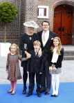 Apeldoorn 5 oktober 2013
Zijne Koninklijke Hoogheid Prins Jaime de Bourbon de Parme en Viktï¿½ria Cservenyï¿½k trouwen in de kerk onze lieve vrouwe ten hemelopneming in Apeldoorn. Prins Constantijn Prinses Laurentein met hun kinderen Eloise Claus Casimir en Leonore