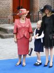 Apeldoorn 5 oktober 2013
Zijne Koninklijke Hoogheid Prins Jaime de Bourbon de Parme en Viktï¿½ria Cservenyï¿½k trouwen in de kerk onze lieve vrouwe ten hemelopneming in Apeldoorn. Prinses Baetrix met Prinses Mabel en dochter Luana