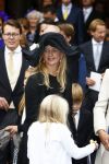 Apeldoorn 5 oktober 2013
Zijne Koninklijke Hoogheid Prins Jaime de Bourbon de Parme en Viktï¿½ria Cservenyï¿½k trouwen in de kerk onze lieve vrouwe ten hemelopneming in Apeldoorn. Prinses Baetrix met Prinses Mabel en dochter Luana