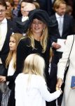 Apeldoorn 5 oktober 2013
Zijne Koninklijke Hoogheid Prins Jaime de Bourbon de Parme en Viktï¿½ria Cservenyï¿½k trouwen in de kerk onze lieve vrouwe ten hemelopneming in Apeldoorn. Prinses Baetrix met Prinses Mabel en dochter Luana