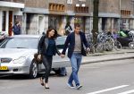 Amsterdam 12 oktober 2013
Rafael v d Vaart en Sabia Boulahrouz hebben in het amstel hotel geslapen en gan daarna lunchen met de ouders van Rafael, Ramon en Lolita bij restaurant Oceania op de scheldestraat.