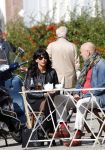 Amsterdam 26 september 2013
Sandra Schuurhof met haar manager Hans v d Veen op terras bij George.