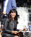 Amsterdam 26 september 2013
Sandra Schuurhof met haar manager Hans v d Veen op terras bij George.