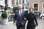 Den Haag 17 september 2013
Tatjana met haar nieuwe vriend Lex v Hessen bij hotel des indes.