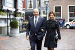 Den Haag 17 september 2013
Tatjana met haar nieuwe vriend Lex v Hessen bij hotel des indes.