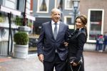 Den Haag 17 september 2013
Tatjana met haar nieuwe vriend Lex v Hessen bij hotel des indes.