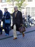 Amsterdam 1 oktober 2013
Advocaat Theo Hiddema op straat in Amsterdam