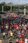 Amsterdam 12 oktober 2014
Rene Froger loopt met zoon Danny beste vriend Frank Schmitt de ajax loop ter voorbereiding op de New York marathon.