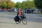 Amsterdam 9 oktober 2014
Annette Malherbe op de fiets bij de westergasfabriek