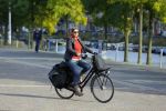 Amsterdam 9 oktober 2014
Annette Malherbe op de fiets bij de westergasfabriek