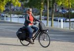 Amsterdam 9 oktober 2014
Annette Malherbe op de fiets bij de westergasfabriek