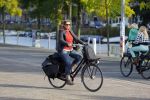Amsterdam 9 oktober 2014
Annette Malherbe op de fiets bij de westergasfabriek