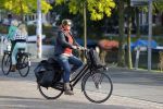 Amsterdam 9 oktober 2014
Annette Malherbe op de fiets bij de westergasfabriek