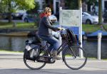 Amsterdam 9 oktober 2014
Annette Malherbe op de fiets bij de westergasfabriek