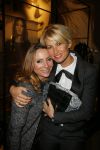 Amsterdam 22 oktober 2014
Diner in de supertrash winkel op de leidse straat. Maybritt Mobach met Anouk Smulders