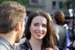 Amsterdam 30 september 2014
Kelly Kruger, Darin Brooks, Kim Matula, Scott Clifton, Ashleigh Brewer en Ferry Doedens uit de Amerikaanse soapserie The Bold and the Beautiful tijdens opnames op de dam in Amsterdam.