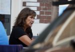 Amsterdam 4 oktober 2014
Astrid Joosten met een kennis op terras.