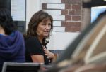Amsterdam 4 oktober 2014
Astrid Joosten met een kennis op terras.