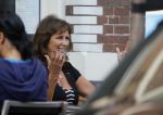 Amsterdam 4 oktober 2014
Astrid Joosten met een kennis op terras.