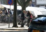 Amsterdam 4 oktober 2014
Astrid Joosten met een kennis op terras.