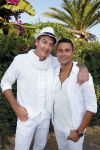ibiza 26 september 2014
Trouwen Patty Brard en Antoine de Vijver bij babylon beach op ibiza. Bart ettekoven met vriend