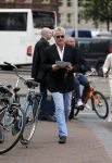Amsterdam 2 oktober 2014
Bram Moszkowicz op straat in het centrum van Amsterdam