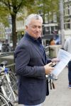Amsterdam 2 oktober 2014
Bram Moszkowicz op straat in het centrum van Amsterdam