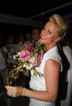 ibiza 26 september 2014
Trouwen Patty Brard en Antoine de Vijver bij babylon beach op ibiza. Bridget Maasland ving het bruidsboeket