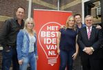 Amsterdam 15 oktober 2014
Presentatie sbs6 programma het beste idee van Nederland met Britt Dekker Jochem v Gelder en de juryleden Bernd Schneider Marco Aarnink en Erlynne Bakkers in het college hotel.