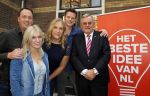 Amsterdam 15 oktober 2014
Presentatie sbs6 programma het beste idee van Nederland met Britt Dekker Jochem v Gelder en de juryleden Bernd Schneider Marco Aarnink en Erlynne Bakkers in het college hotel.