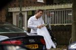 Amsterdam 16 oktober 2014
Camiel Eurlings wordt daags na zijn ontslag bij de KLM thuis gebracht door zijn prive chauffeur.