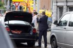 Amsterdam 16 oktober 2014
Camiel Eurlings wordt daags na zijn ontslag bij de KLM thuis gebracht door zijn prive chauffeur.