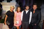 Amsterdam 29 september 2014
Beau monde awards in het Amstel hotel. caroline Tensen met zoon Bob en dochter Lotte  en Leco v Zadelhoff