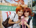 Amstelveen 5 oktober 2014
Premiere Pippi Langkous in de schouwburg van Amstelveen. Chazia Mourali met dochter