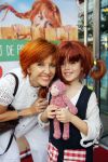 Amstelveen 5 oktober 2014
Premiere Pippi Langkous in de schouwburg van Amstelveen. Chazia Mourali met dochter