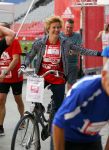 Amsterdam 12 oktober 2014
Rene Froger loopt met zoon Danny beste vriend Frank Schmitt de ajax loop ter voorbereiding op de New York marathon. Daphne Koster