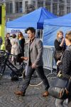 Amsterdam 30 september 2014
Kelly Kruger, Darin Brooks, Kim Matula, Scott Clifton, Ashleigh Brewer en Ferry Doedens uit de Amerikaanse soapserie The Bold and the Beautiful tijdens opnames op de dam in Amsterdam.