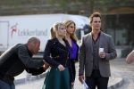 Amsterdam 30 september 2014
Kelly Kruger, Darin Brooks, Kim Matula, Scott Clifton, Ashleigh Brewer en Ferry Doedens uit de Amerikaanse soapserie The Bold and the Beautiful tijdens opnames op de dam in Amsterdam.