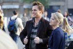Amsterdam 30 september 2014
Kelly Kruger, Darin Brooks, Kim Matula, Scott Clifton, Ashleigh Brewer en Ferry Doedens uit de Amerikaanse soapserie The Bold and the Beautiful tijdens opnames op de dam in Amsterdam.