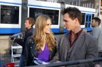 Amsterdam 30 september 2014
Kelly Kruger, Darin Brooks, Kim Matula, Scott Clifton, Ashleigh Brewer en Ferry Doedens uit de Amerikaanse soapserie The Bold and the Beautiful tijdens opnames op de dam in Amsterdam.