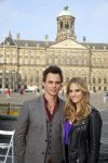 Amsterdam 30 september 2014
Kelly Kruger, Darin Brooks, Kim Matula, Scott Clifton, Ashleigh Brewer en Ferry Doedens uit de Amerikaanse soapserie The Bold and the Beautiful tijdens opnames op de dam in Amsterdam.