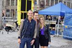 Amsterdam 30 september 2014
Kelly Kruger, Darin Brooks, Kim Matula, Scott Clifton, Ashleigh Brewer en Ferry Doedens uit de Amerikaanse soapserie The Bold and the Beautiful tijdens opnames op de dam in Amsterdam.