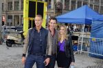 Amsterdam 30 september 2014
Kelly Kruger, Darin Brooks, Kim Matula, Scott Clifton, Ashleigh Brewer en Ferry Doedens uit de Amerikaanse soapserie The Bold and the Beautiful tijdens opnames op de dam in Amsterdam.