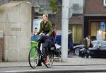 Amsterdam 24 september 2014
Doutzen Kroes op de fiets in Amsterdam.