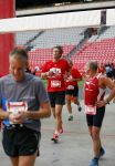 Amsterdam 12 oktober 2014
Rene Froger loopt met zoon Danny beste vriend Frank Schmitt de ajax loop ter voorbereiding op de New York marathon. Edwin v d Sar