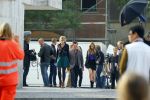 Amsterdam 30 september 2014
Kelly Kruger, Darin Brooks, Kim Matula, Scott Clifton, Ashleigh Brewer en Ferry Doedens uit de Amerikaanse soapserie The Bold and the Beautiful tijdens opnames op de dam in Amsterdam.