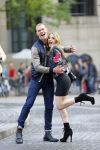 Amsterdam 30 september 2014
Kelly Kruger, Darin Brooks, Kim Matula, Scott Clifton, Ashleigh Brewer en Ferry Doedens uit de Amerikaanse soapserie The Bold and the Beautiful tijdens opnames op de dam in Amsterdam.