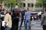 Amsterdam 30 september 2014
Kelly Kruger, Darin Brooks, Kim Matula, Scott Clifton, Ashleigh Brewer en Ferry Doedens uit de Amerikaanse soapserie The Bold and the Beautiful tijdens opnames op de dam in Amsterdam.